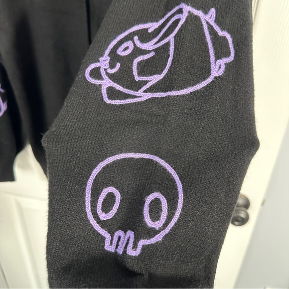 Hello Kitty & Friends x Forever 21 size M knit Kuromi chain cardigan - Picture 8 of 14